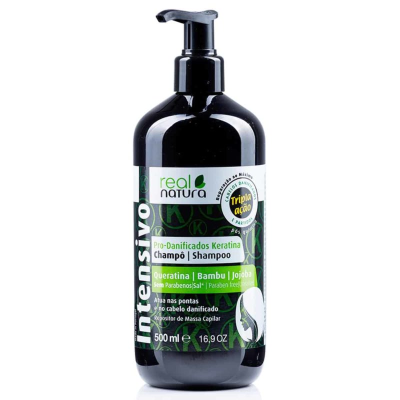 Real Natura Shampoo Pro-Danificados Queratina 500ml