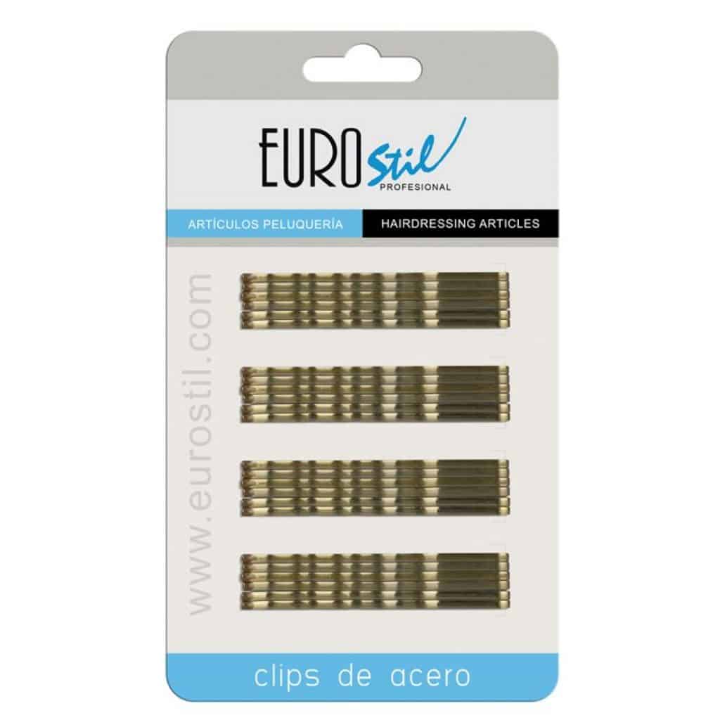 Eurostil Cartão 24 clips Bronze 70mm