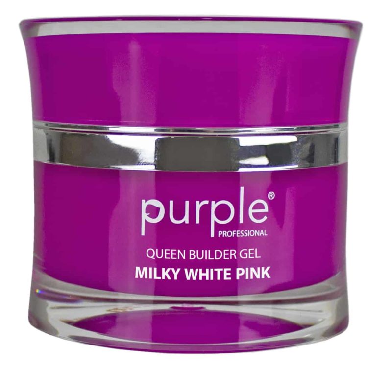 Purple Gel Construção Milky White Pink 50g