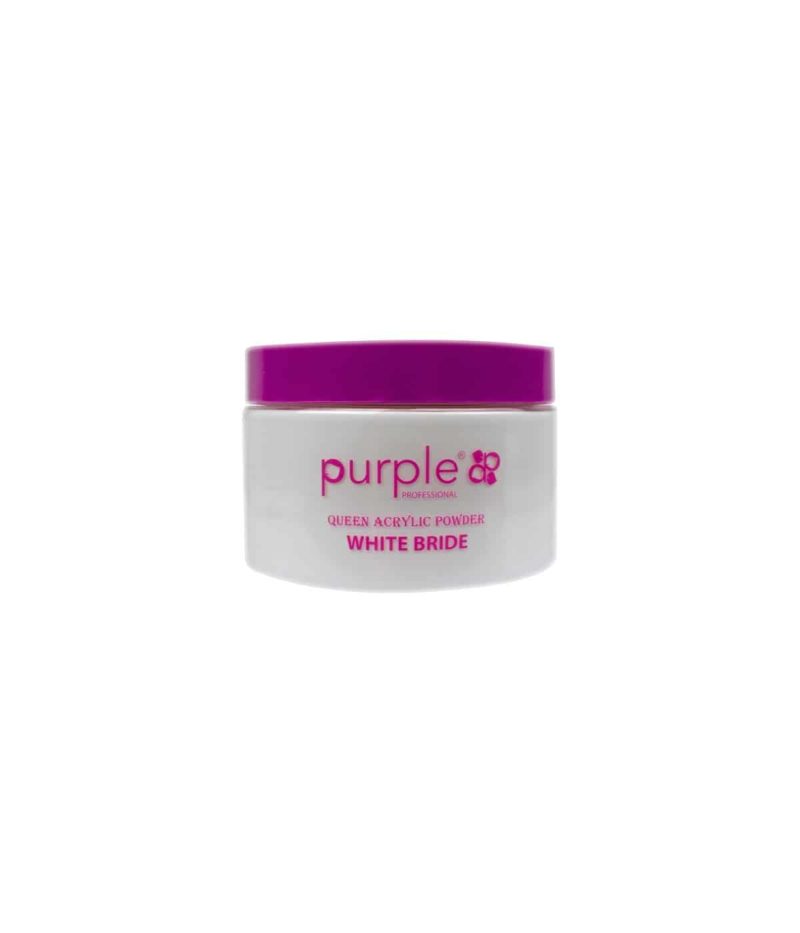 Purple Queen Acrylic Powder White Bride 200g