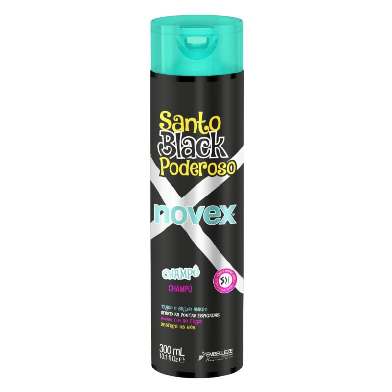 Novex Shampoo Santo Black Poderoso 300ml