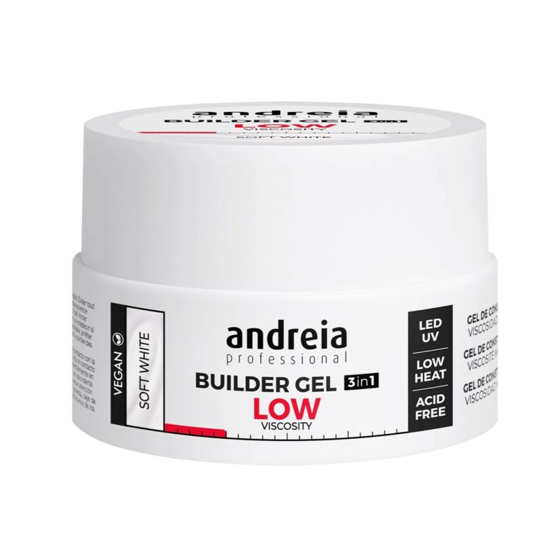 Andreia professional builder gel low soft white 22gr