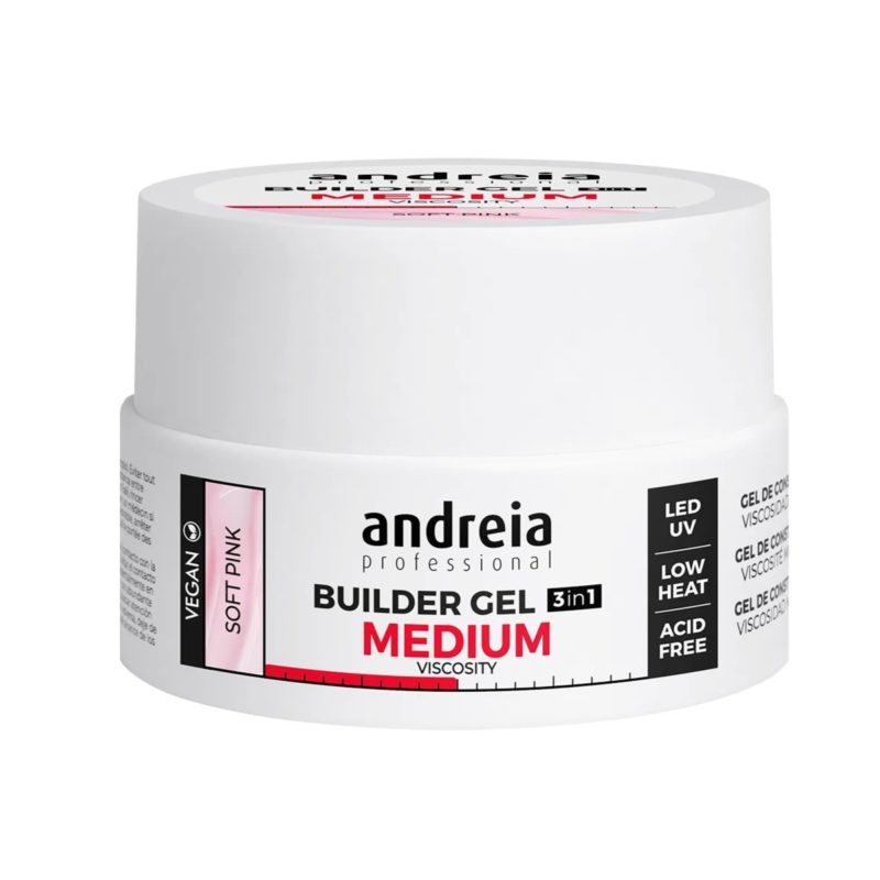 Andreia professional builder gel medium soft pink 22gr