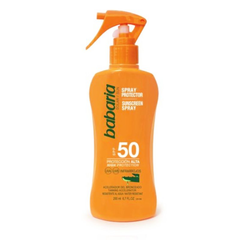 Babaria Spray Protetor Solar Aloe F50 200ml
