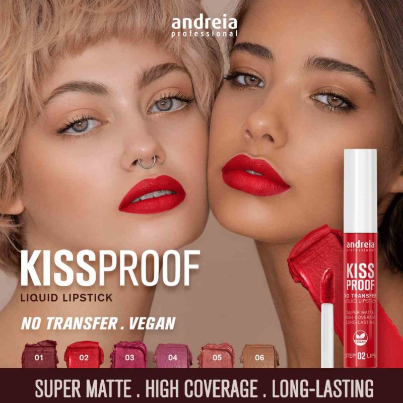 Andreia Gloss Kiss Proof 01 - Burgundy 8ml