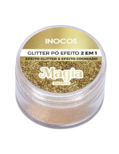 Inocos pó Glitter - Magia Ouro 3g