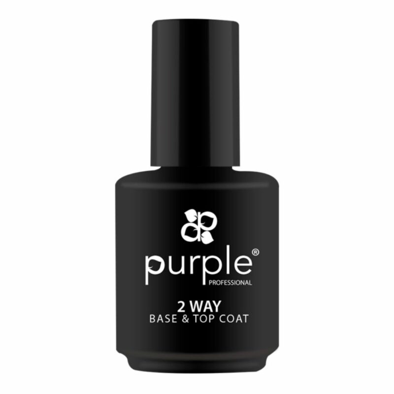 Purple 2 Way Base & Top Coat 15ml