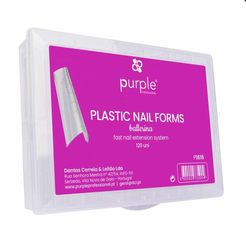 Purple Plastic Nail Forms 120un
