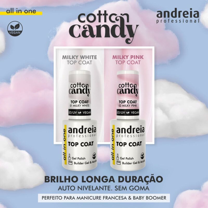 Andreia Candy Milky White Top Coat 10 ml